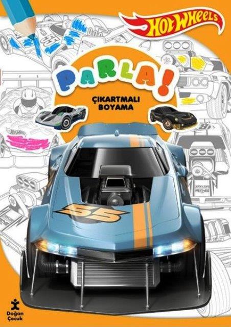 Hot Wheels Parla Çıkartmalı Boyama