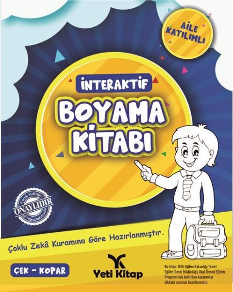 İnteraktif Boyama Kitabı 1 (Mavi Kapak)