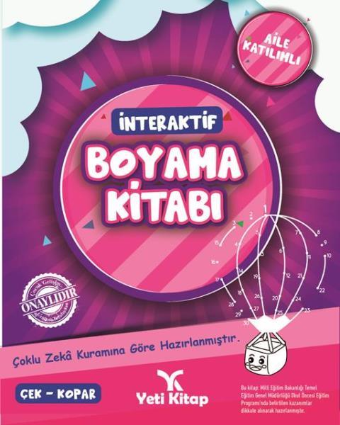 İnteraktif Boyama Kitabı 1 (Pembe Kapak)