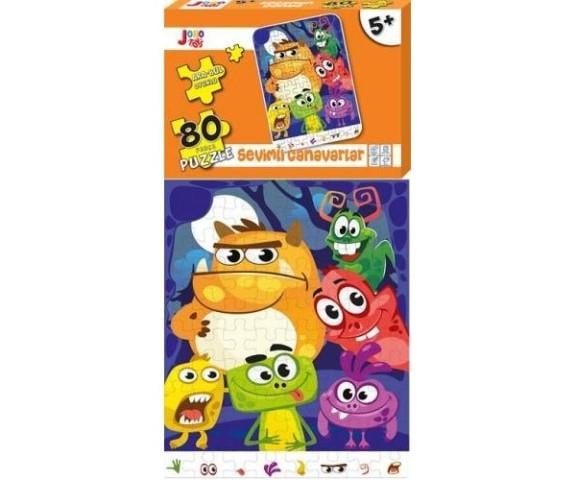Joho Toys Sevimli Canavarlar 80 Parça Puzzle