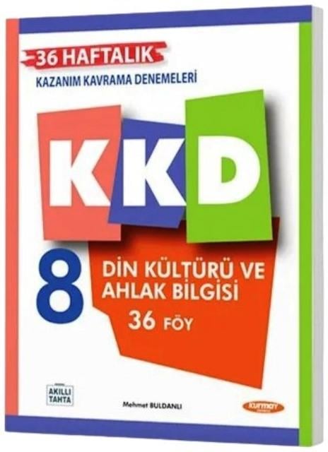 KKD 8. Sınıf Din Kültürü Ve Ahlak Bilgisi Haftalık Kazanım Kavrama Denemeleri Kurmay Yayınları