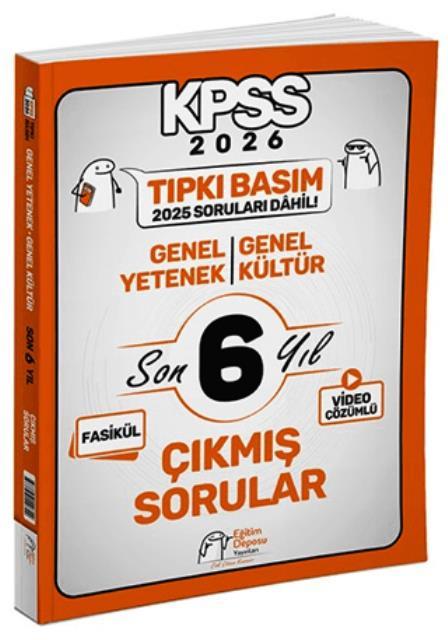 KPSS Genel Yetenek Genel Kültür Tıpkı Basım Son 6 Yıl Çıkmış Sorular 2026