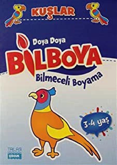 Kuşlar - Doya Doya Bil Boya Bilmeceli Boyama (3-4 Yaş)