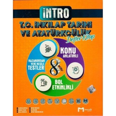 LGS 8. Sınıf T.C İnkılap Tarihi ve Atatürkçülük İntro Konu Anlatımlı Defter Kitap 