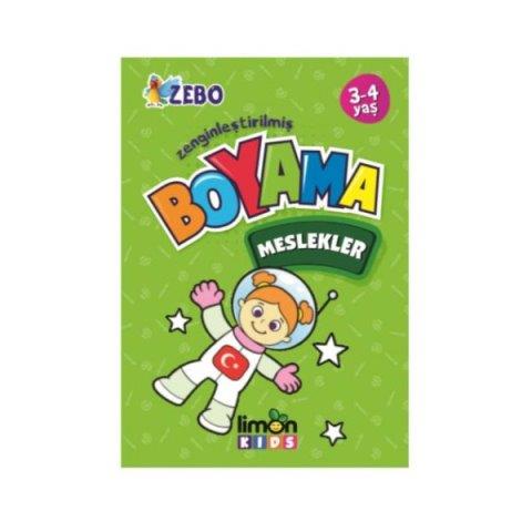 Limon Kids 3 4 Yaş Zenginleştirilmiş Boyama Meslekler