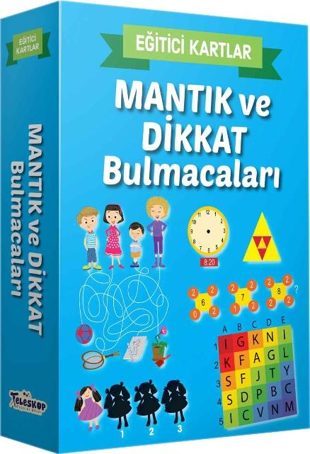 Mantık ve Dikkat Bulmacaları - Eğitici Kartlar
