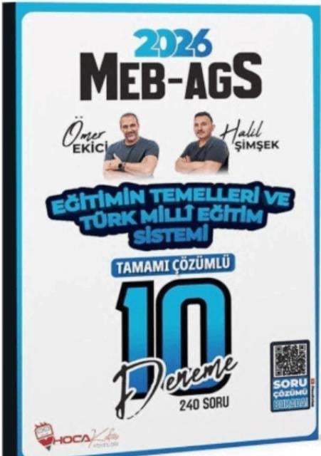 MEB-AGS Eğitimin Temelleri ve Türk Milli Eğitim Sistemi 10 Deneme Çözümlü 2026