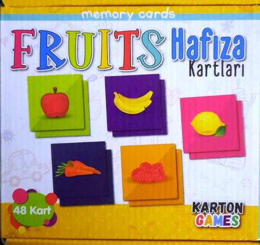 Memory Cards Fruits Hafıza Kartları 