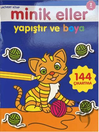 Minik Eller Yapıştır Ve Boya - Lacivert Kitap