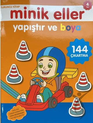 Minik Eller Yapıştır Ve Boya - Turuncu Kitap