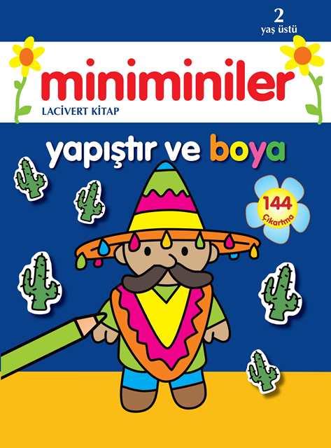 Miniminiler : Lacivert Kitap Yapıştır ve Boya