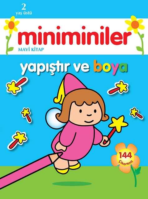 Miniminiler : Mavi Kitap Yapıştır ve Boya