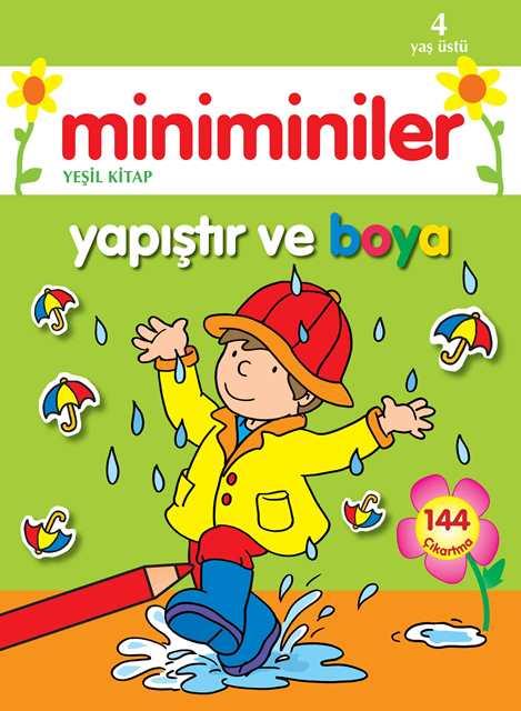Miniminiler : Yeşil Kitap Yapıştır ve Boya