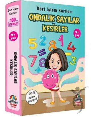 Ondalık Sayılar Kesirler - Dört İşlem Kartları 9+ Yaş