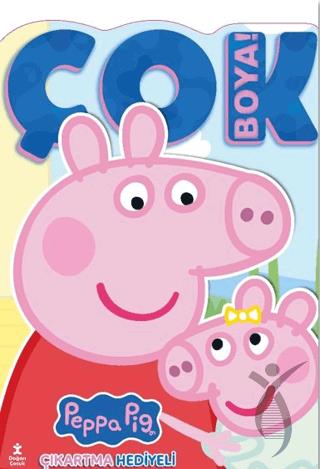 Peppa Pig ve Evie - Çok Boya! Çıkartmalı Dev Boyama Kitabı