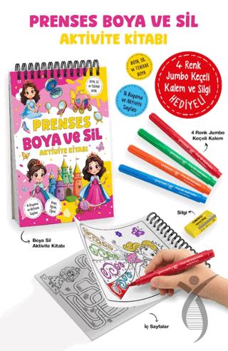 Prenses – Boya ve Sil Aktivite Kitabı / 3 Yaş +