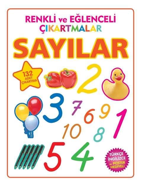 Renkli ve Eğlenceli Çıkartmalar - Sayılar (Numbers)