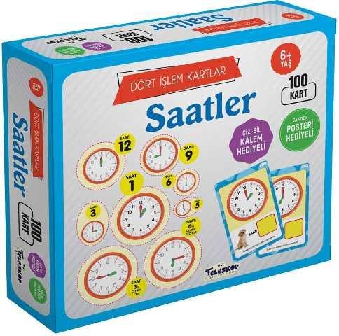 Saatler 6 Yaş Dört İşlem Kartlar