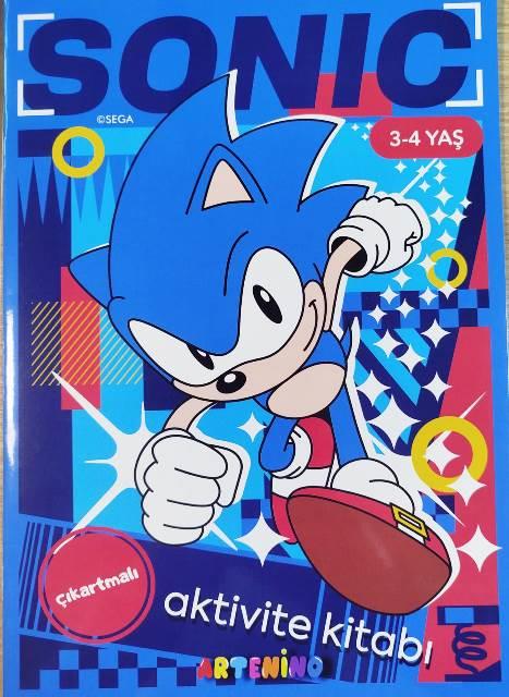 Sonic Aktivite Kitabı 3-4 Yaş- Çıkartmalı