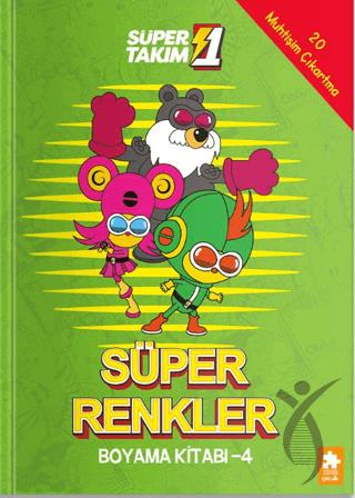 Süper 1 Takım: Süper Renkler Boyama Kitabı - 4