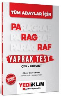 Tüm Adaylar İçin Paragraf Çek Kopart Yaprak Test