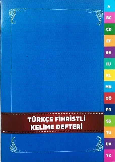 Türkçe Kelime Defteri Fihristli 