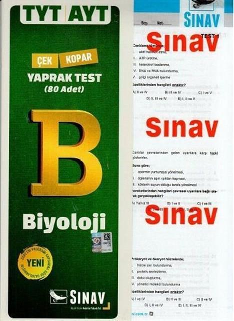 TYT AYT Biyoloji Yaprak Test