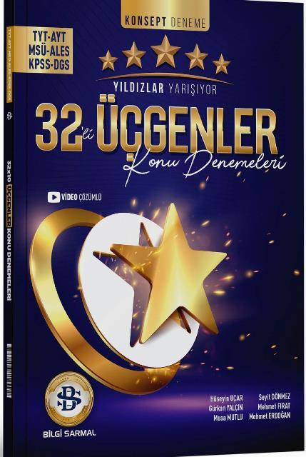 TYT AYT Yıldızlar Yarışıyor Üçgenler 32 Konu Denemeleri