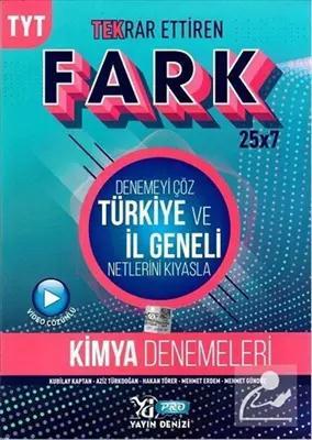TYT Kimya Fark 25 x 7 Tekrar Ettiren Denemeleri 