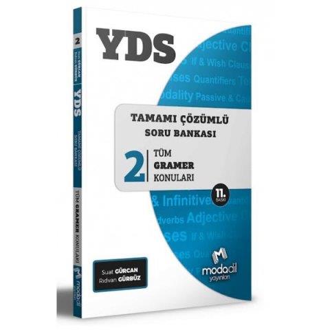 YDS Tamamı Çözümlü Soru Bankası Serisi 2 Tüm Gramer Konuları Modadil Yayınları