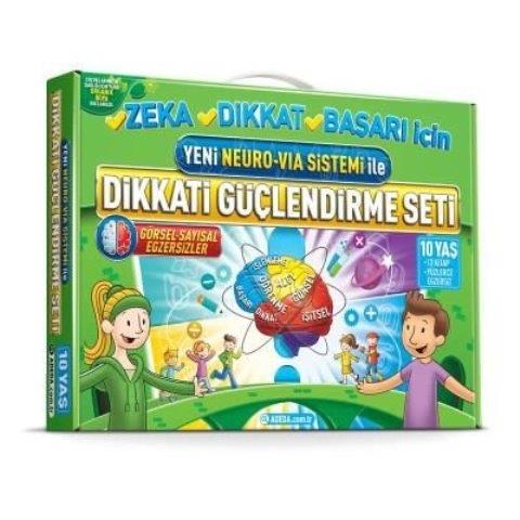 Yeni Neuro-Via Sistemi ile Dikkati Güçlendirme Seti 10 Yaş (3 Kitap)