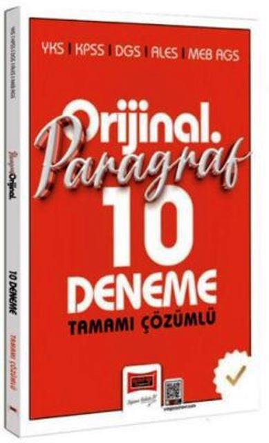 YKS KPSS DGS ALES MEB-AGS Orijinal Paragraf Tamamı Çözümlü 10 Deneme 2026