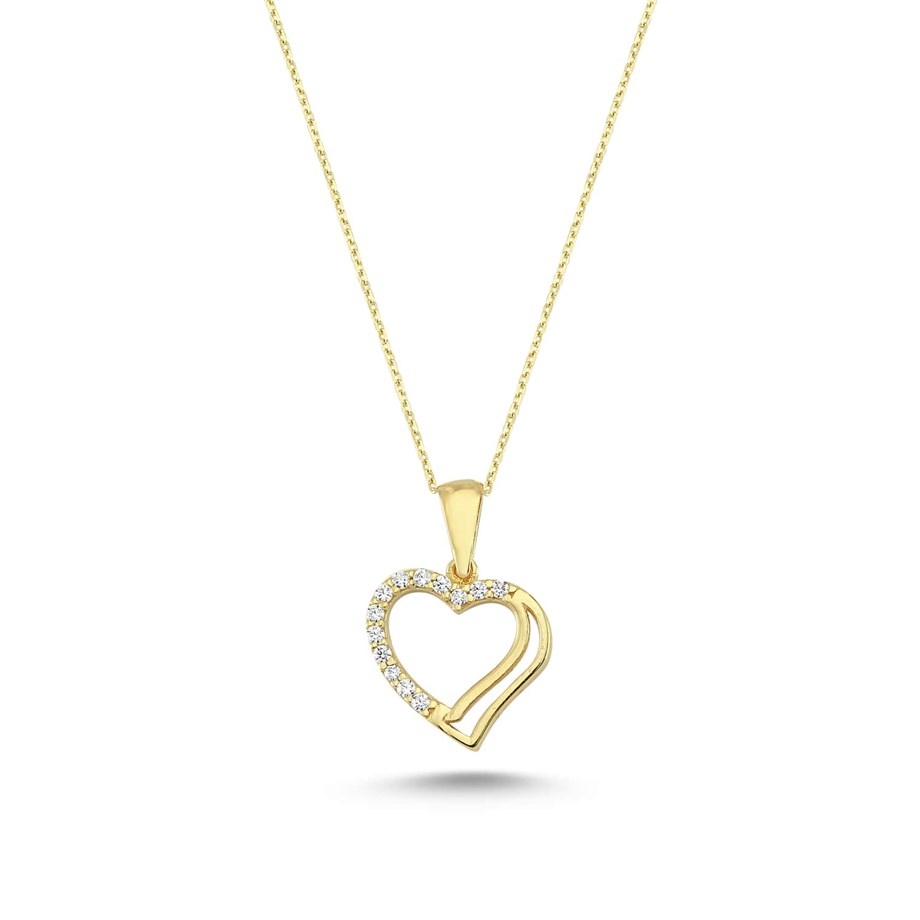 Altın Kalp Kolye