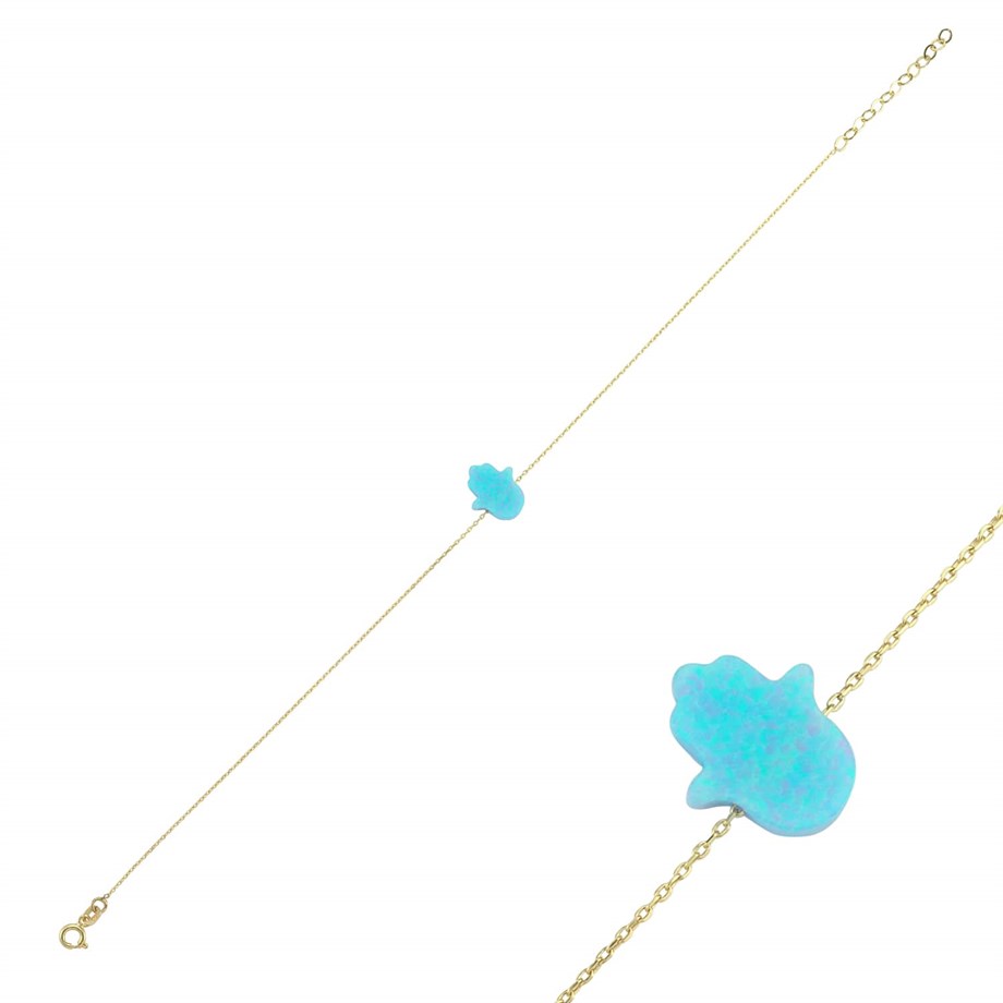 Altın Opal Taşlı Fatima Eli Hal Hal