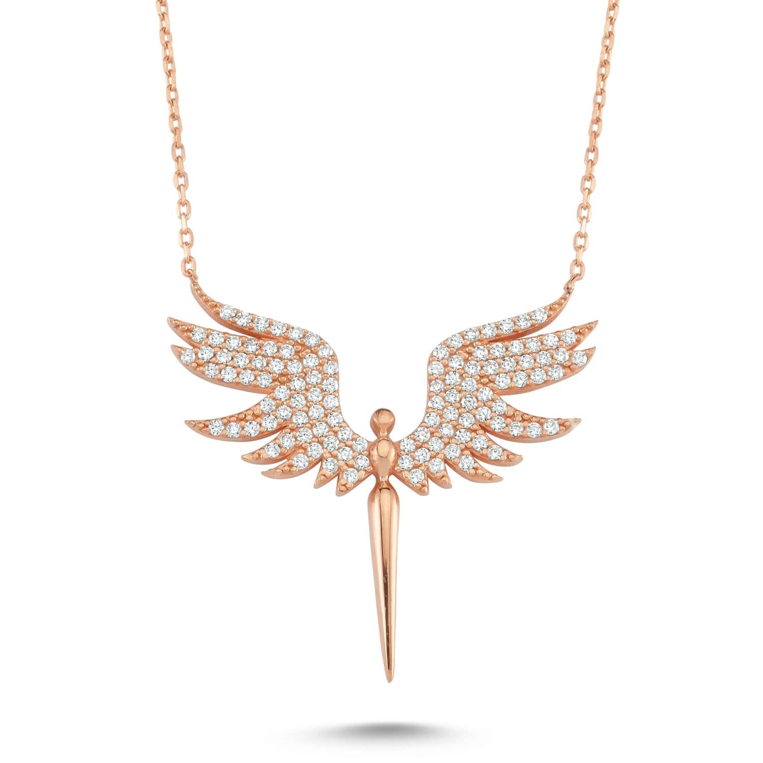 Gümüş Melek Kolye