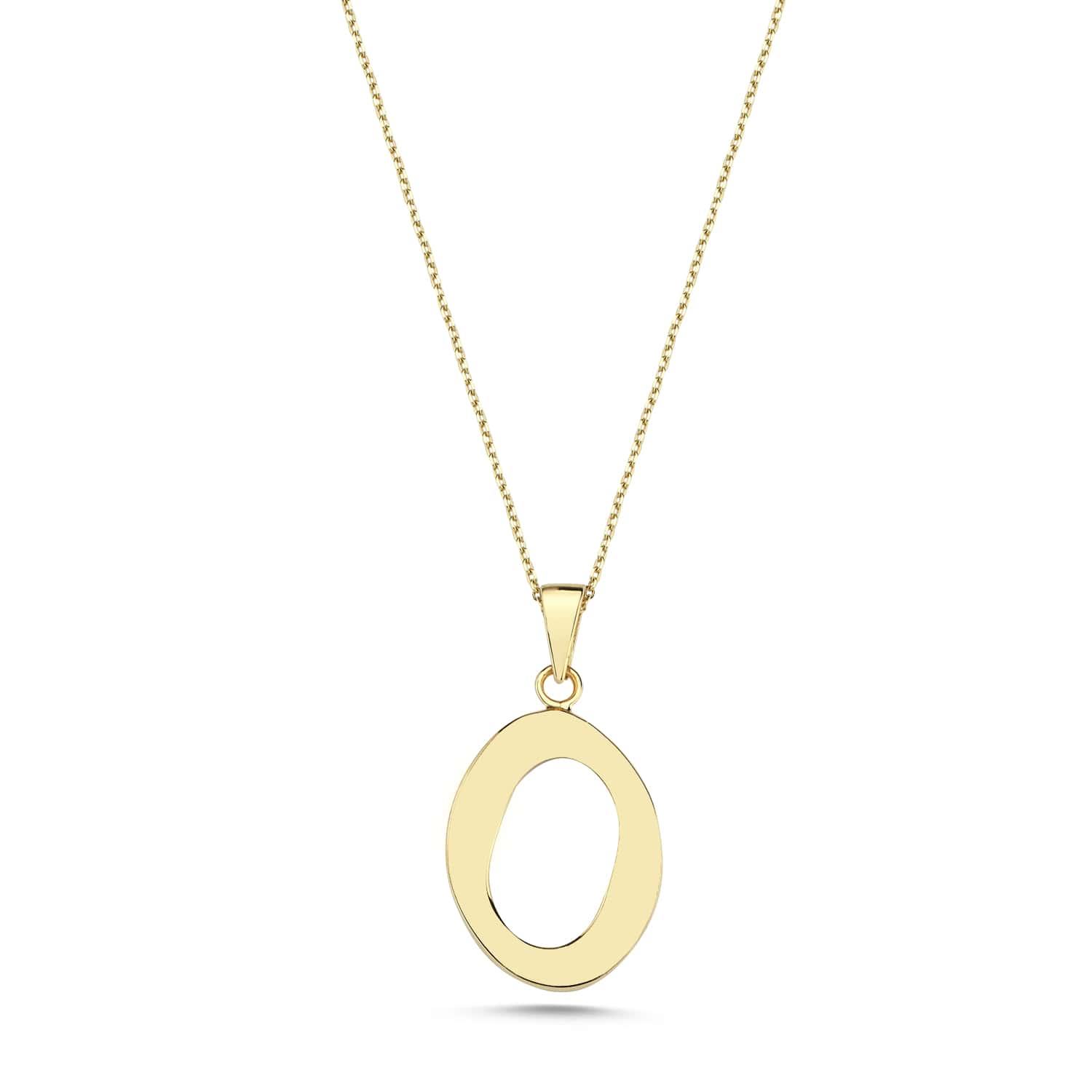 Altın O Harfi Kolye