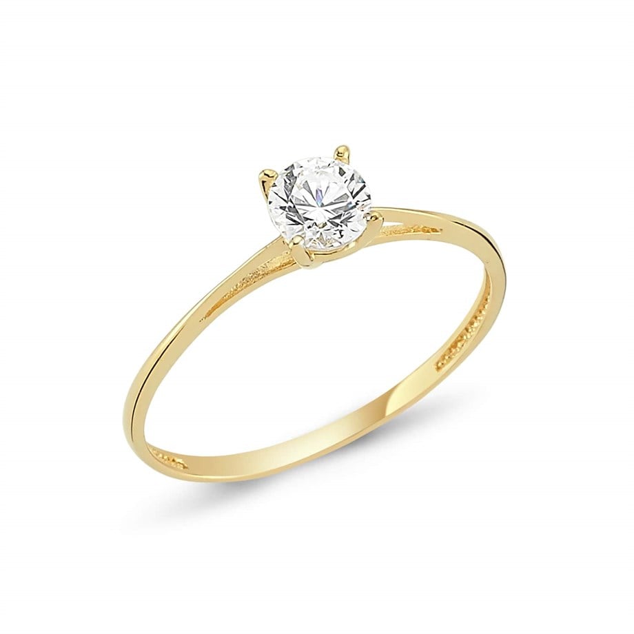 Altın Tek Taş Yüzük