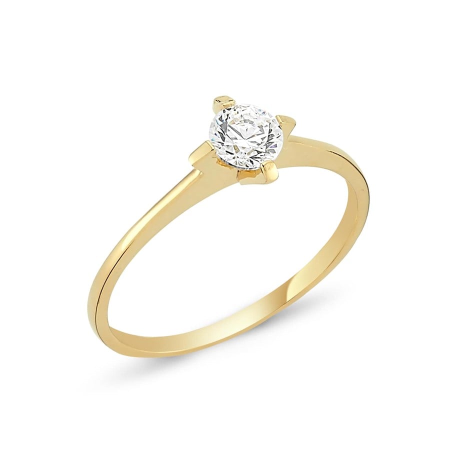 Altın Tek Taş Yüzük