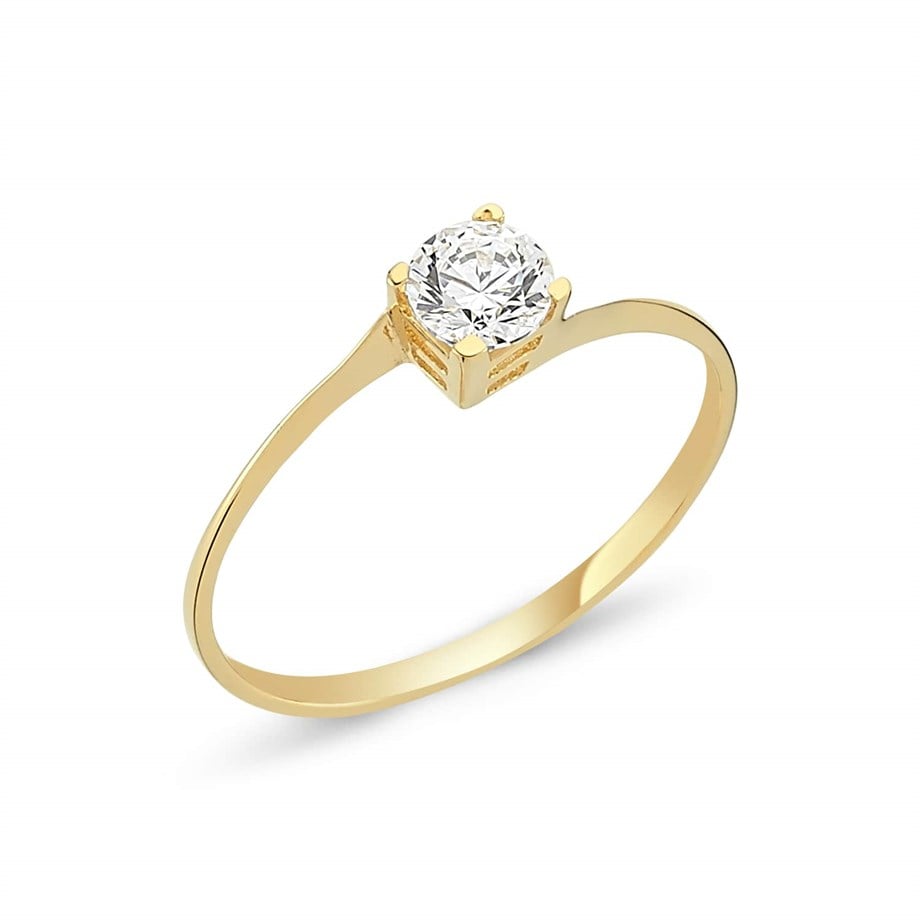 Altın Tek Taş Yüzük