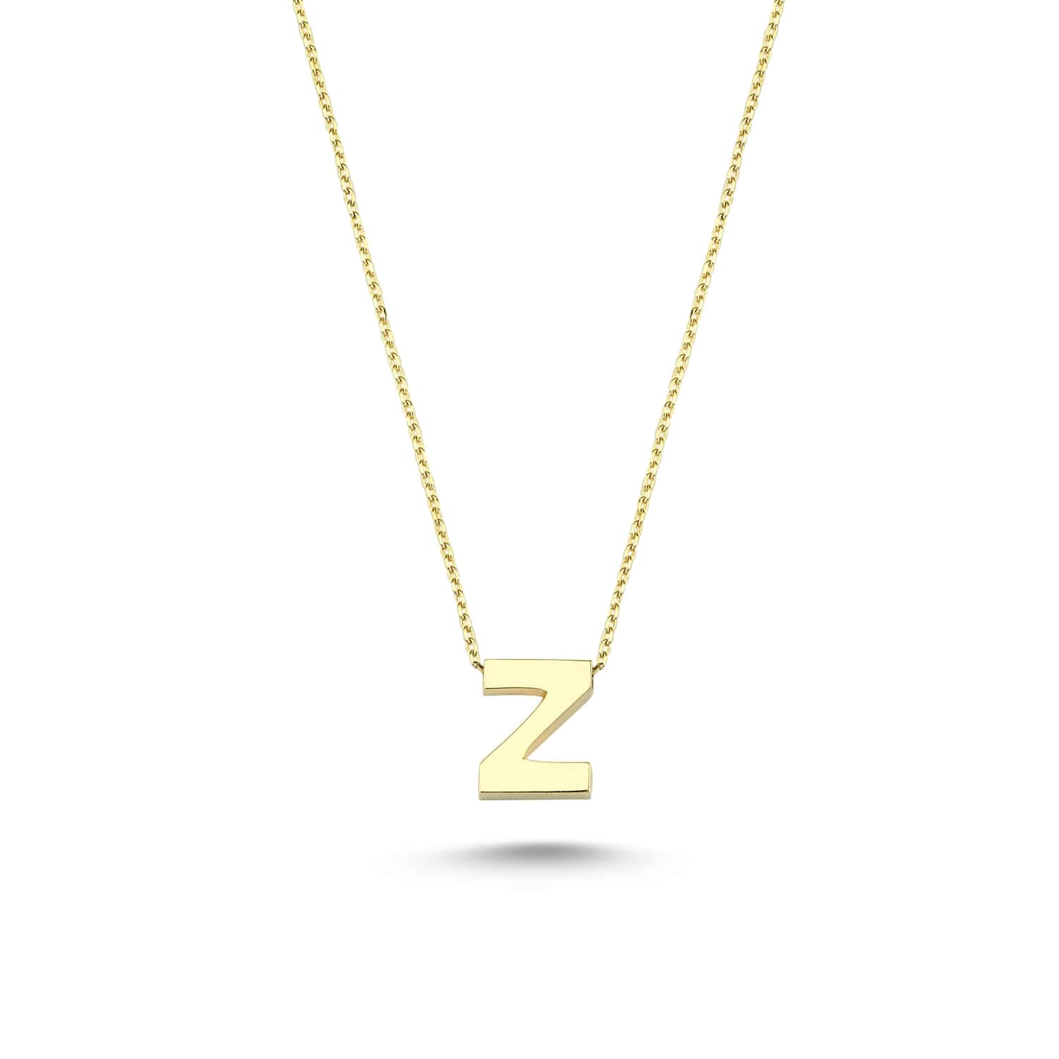 Altın Z Harfi Kolye