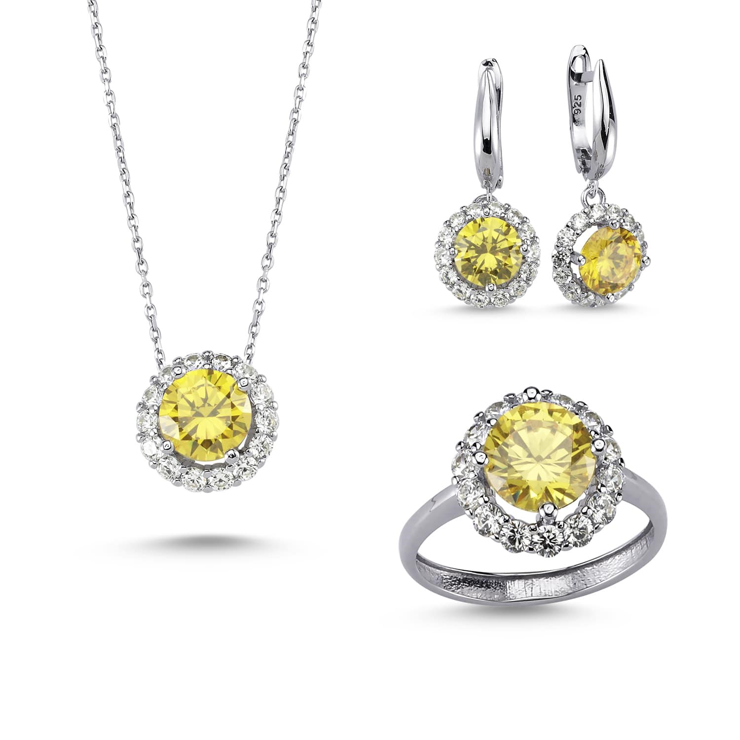 Gümüş Anturaj Üçlü Set