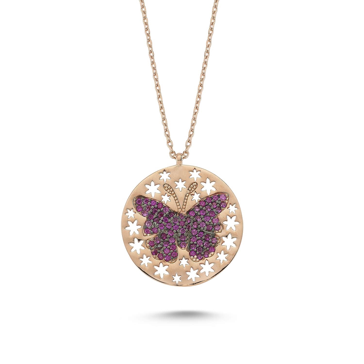 Gümüş Kelebek Kolye