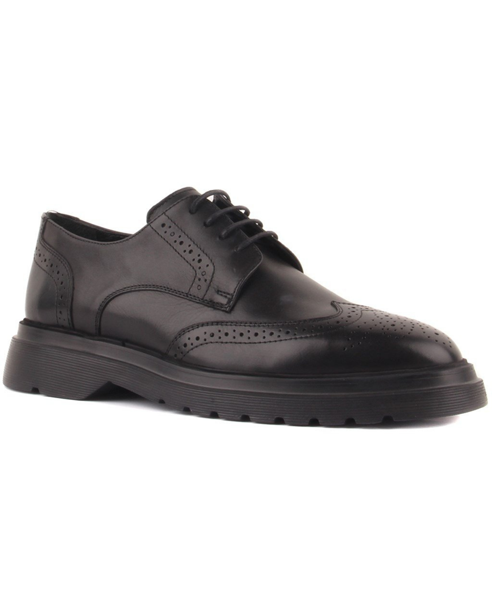 Ay Ayakkabım SL-7083 Erkek Siyah (39-44) Deri Klasik Ayakkabı 