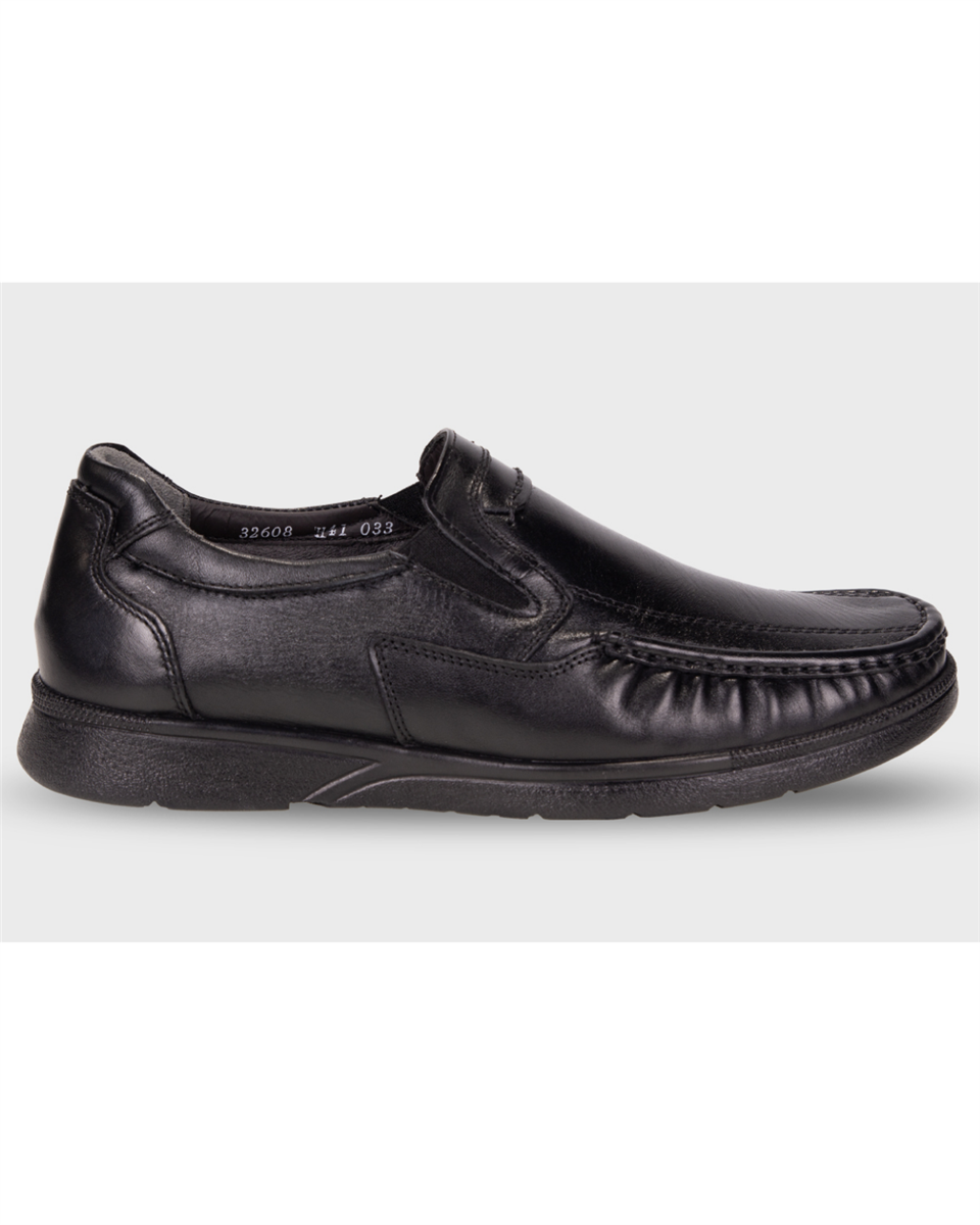 Forelli ZEKE-H Erkek Siyah (40-45) Deri Comfort Ayakkabı 