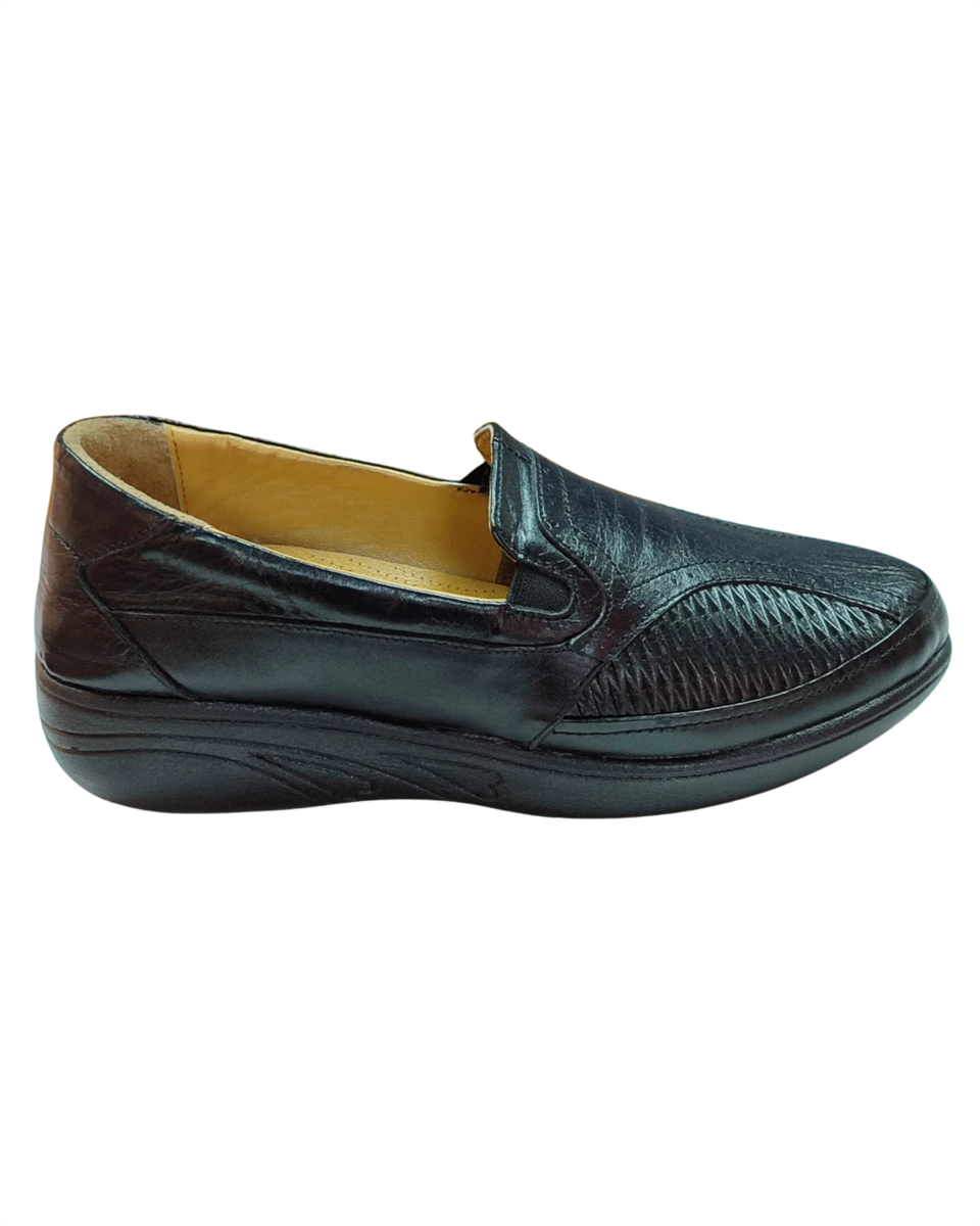 Riverland Z-57 Kadın Siyah Bağsız Ortopedik Casual Ayakkabı