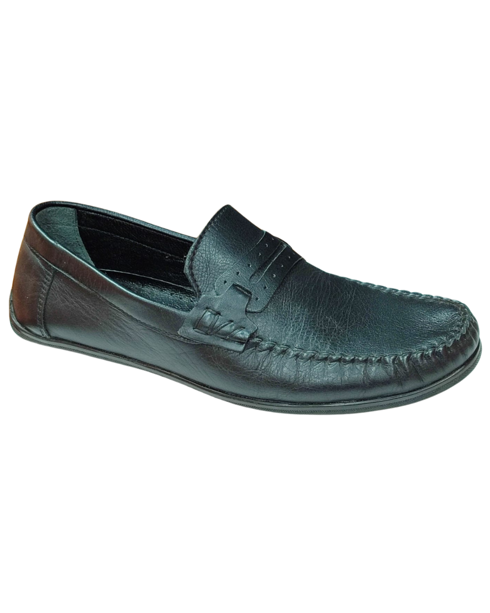 Smartmen Saraçlı Erkek Siyah Casual Ayakkabı-2
