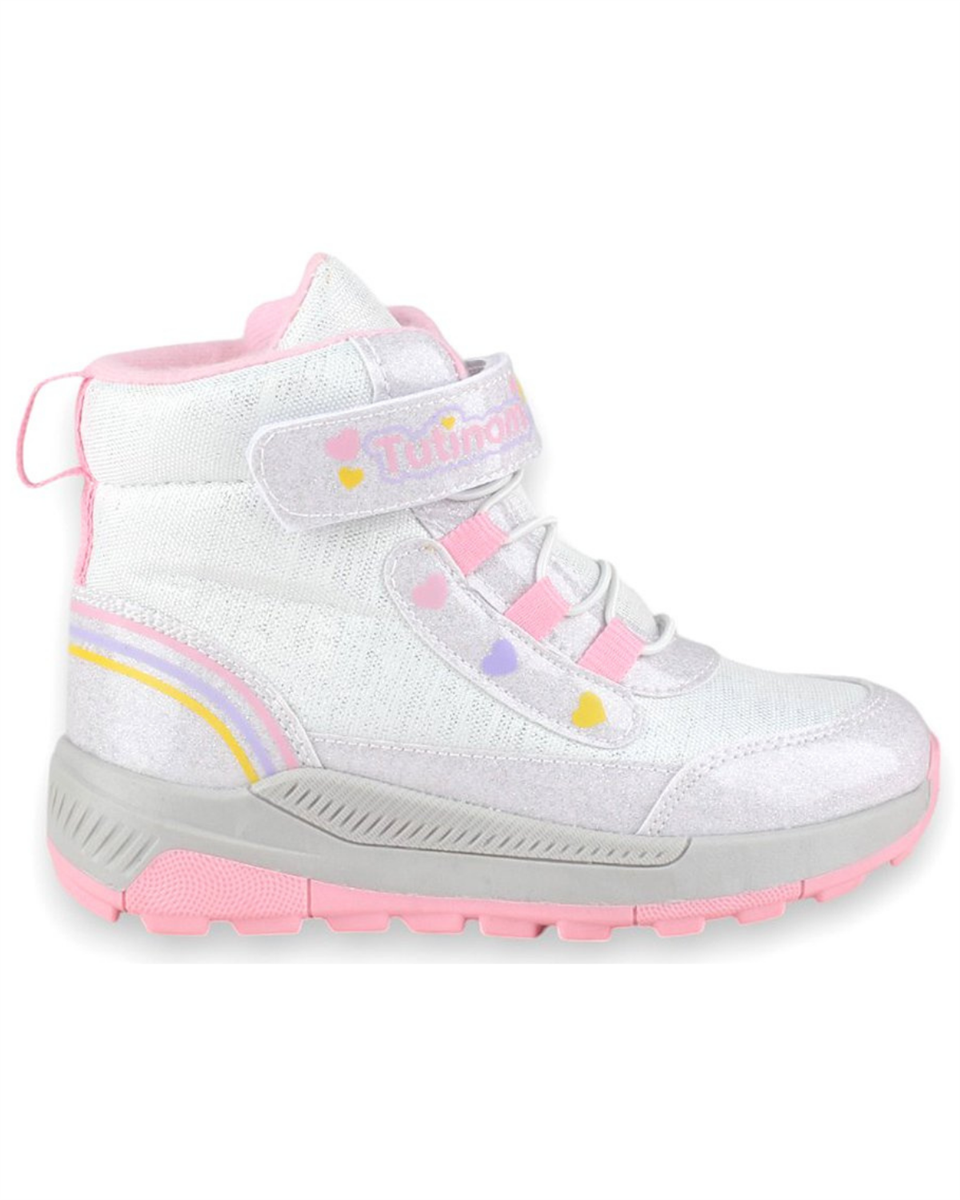 Tutinom 138 Mdl. (31-35) Çocuk Gümüş-Pembe Bot 