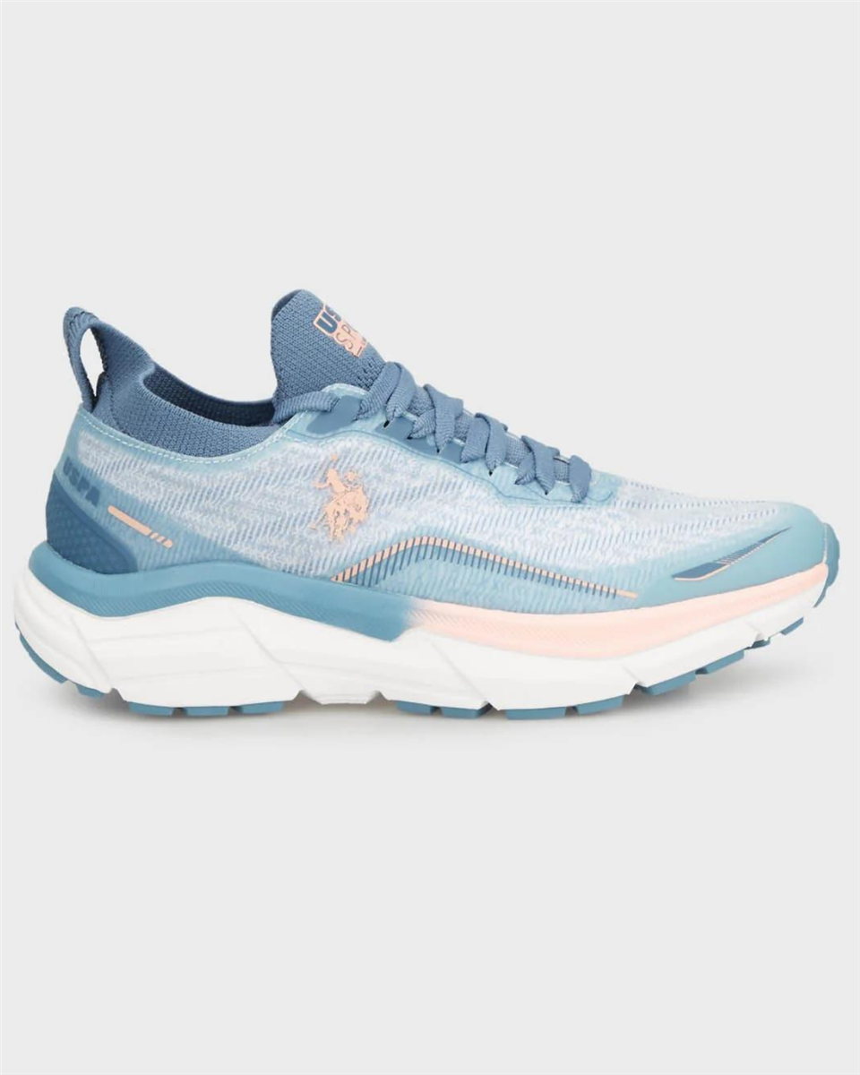 U.s. Polo Assn. Steven Wmn 4Fx Kadın Mavi-Pembe Koşu&Antrenman Ayakkabı