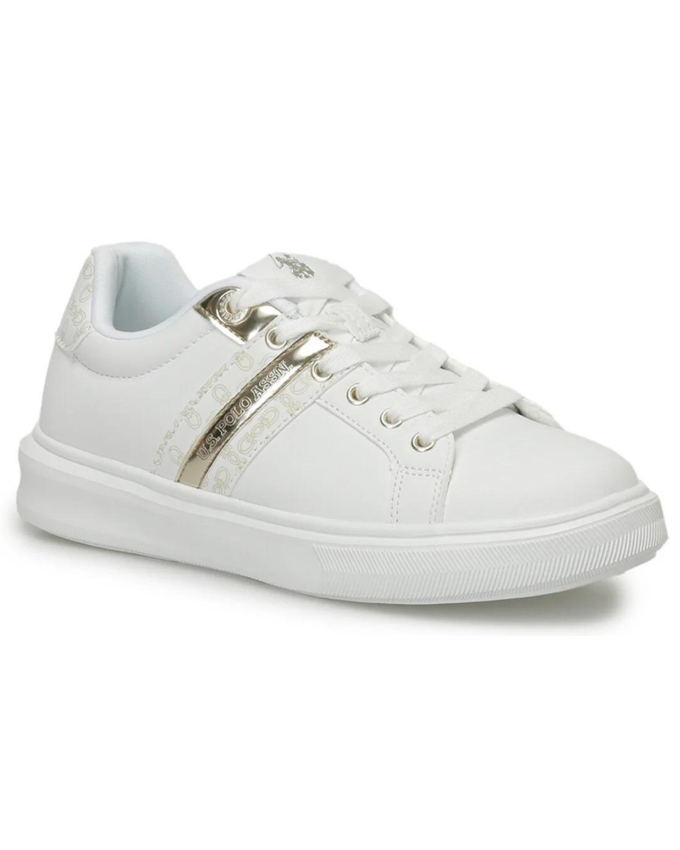 U.s. Polo Assn. Lesli 4FX Kadın Beyaz Sneaker Ayakkabı