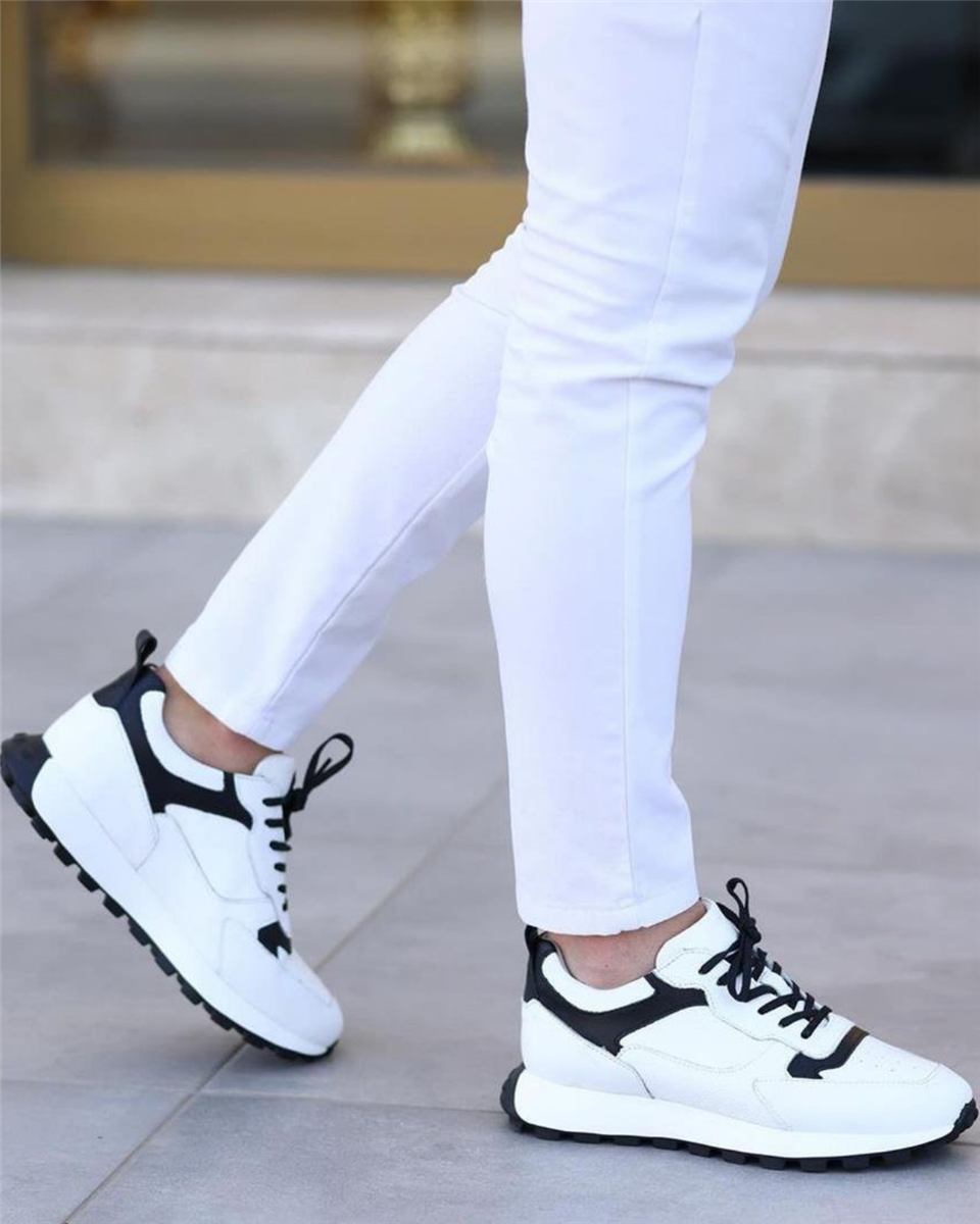 Ay Ayakkabım SL-1024 Erkek Beyaz (39-44) Deri Casual Ayakkabı 